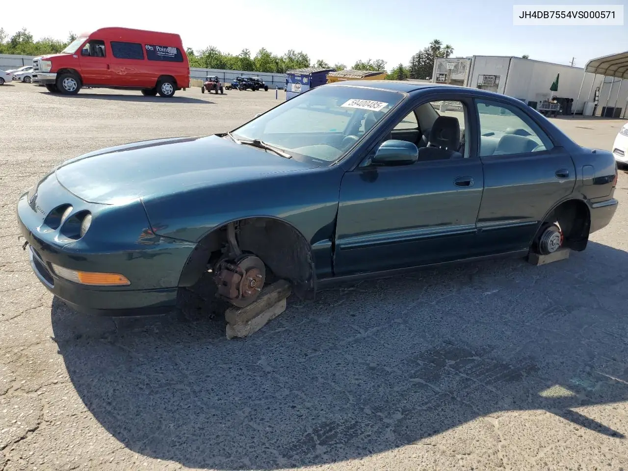 1997 Acura Integra Ls VIN: JH4DB7554VS000571 Lot: 59400485