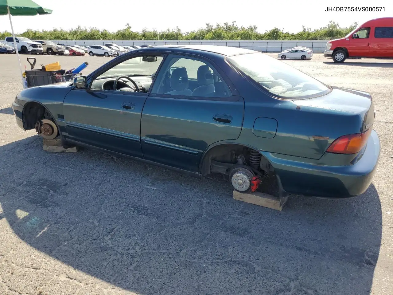 1997 Acura Integra Ls VIN: JH4DB7554VS000571 Lot: 59400485