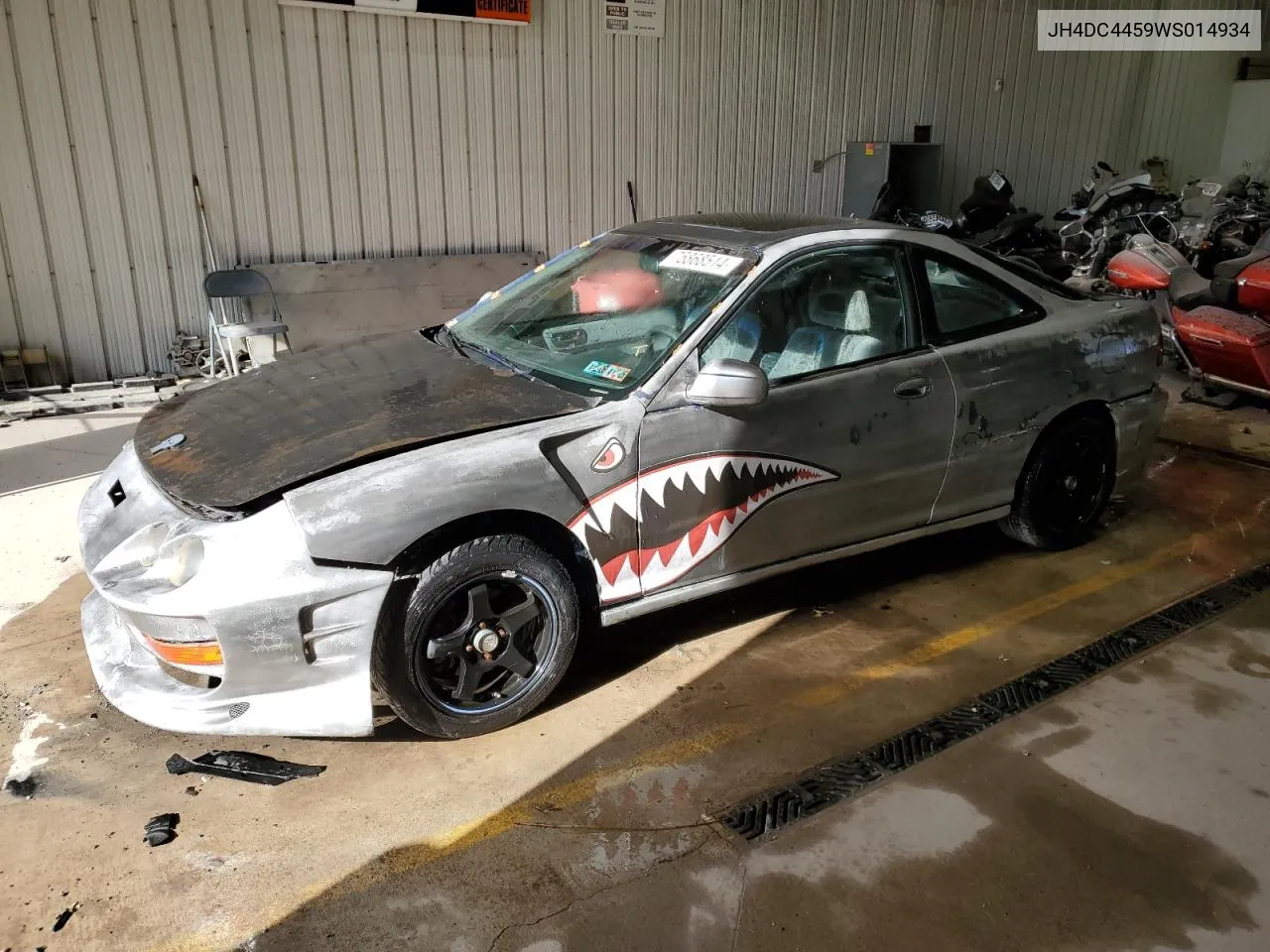1998 Acura Integra Ls VIN: JH4DC4459WS014934 Lot: 75868514