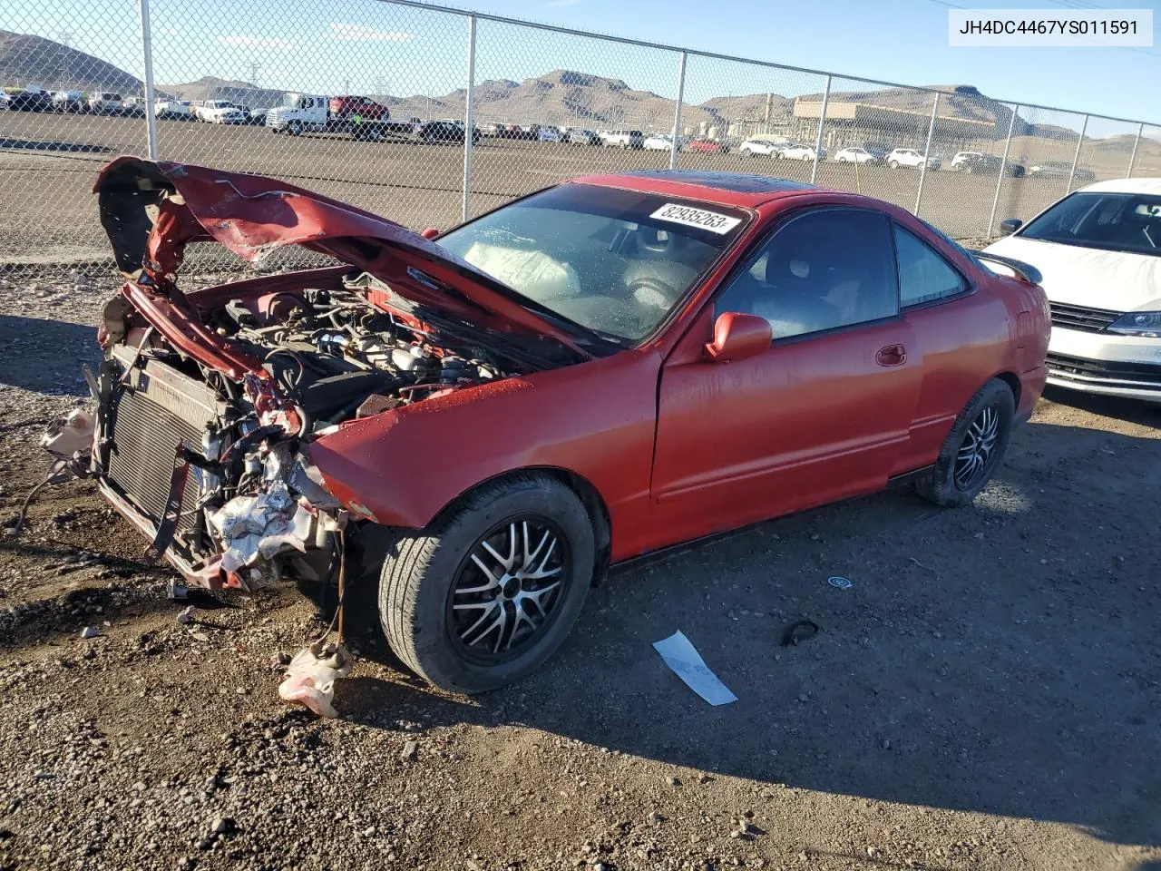 2000 Acura Integra Gs VIN: JH4DC4467YS011591 Lot: 44275275