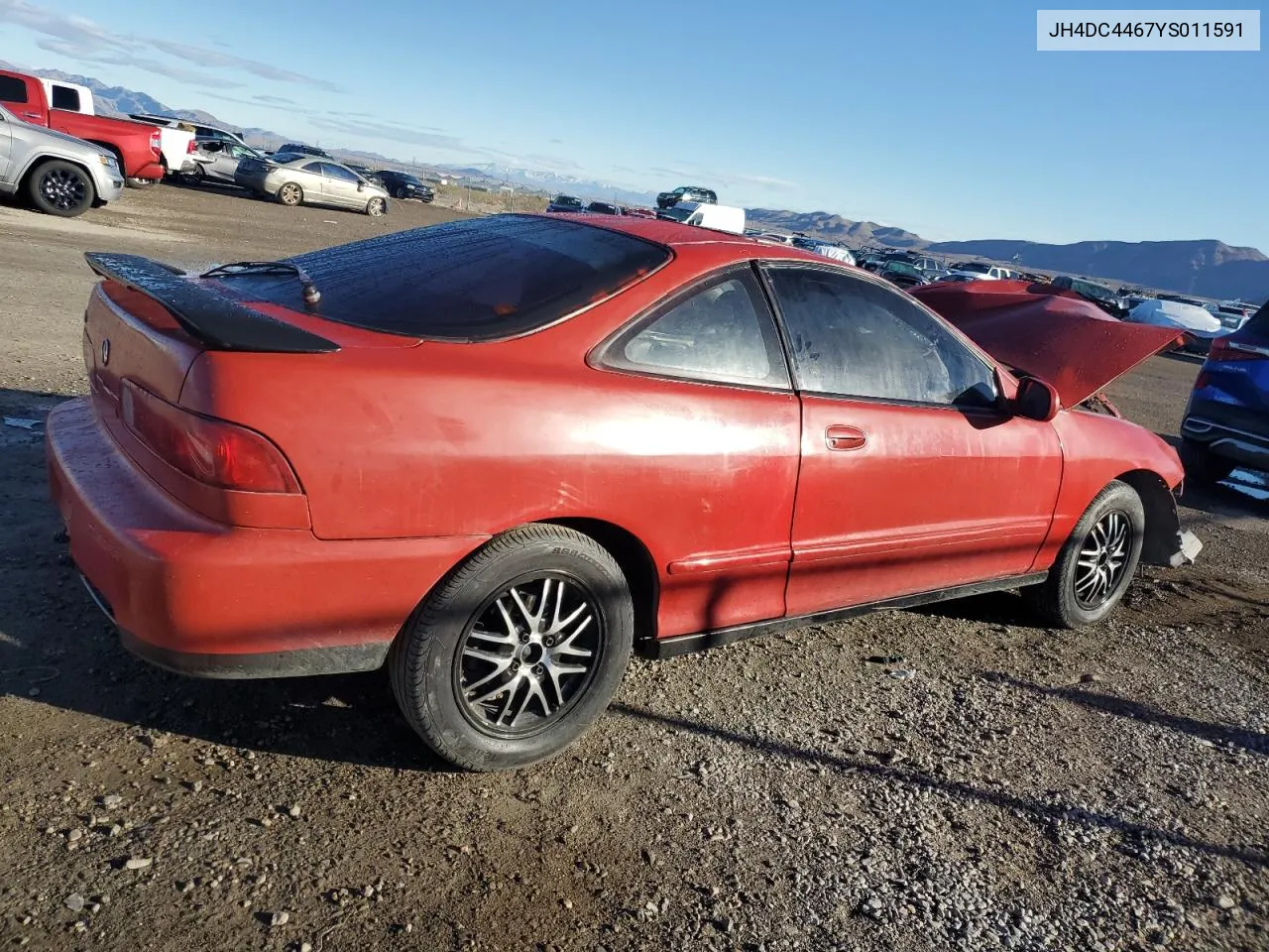 2000 Acura Integra Gs VIN: JH4DC4467YS011591 Lot: 44275275