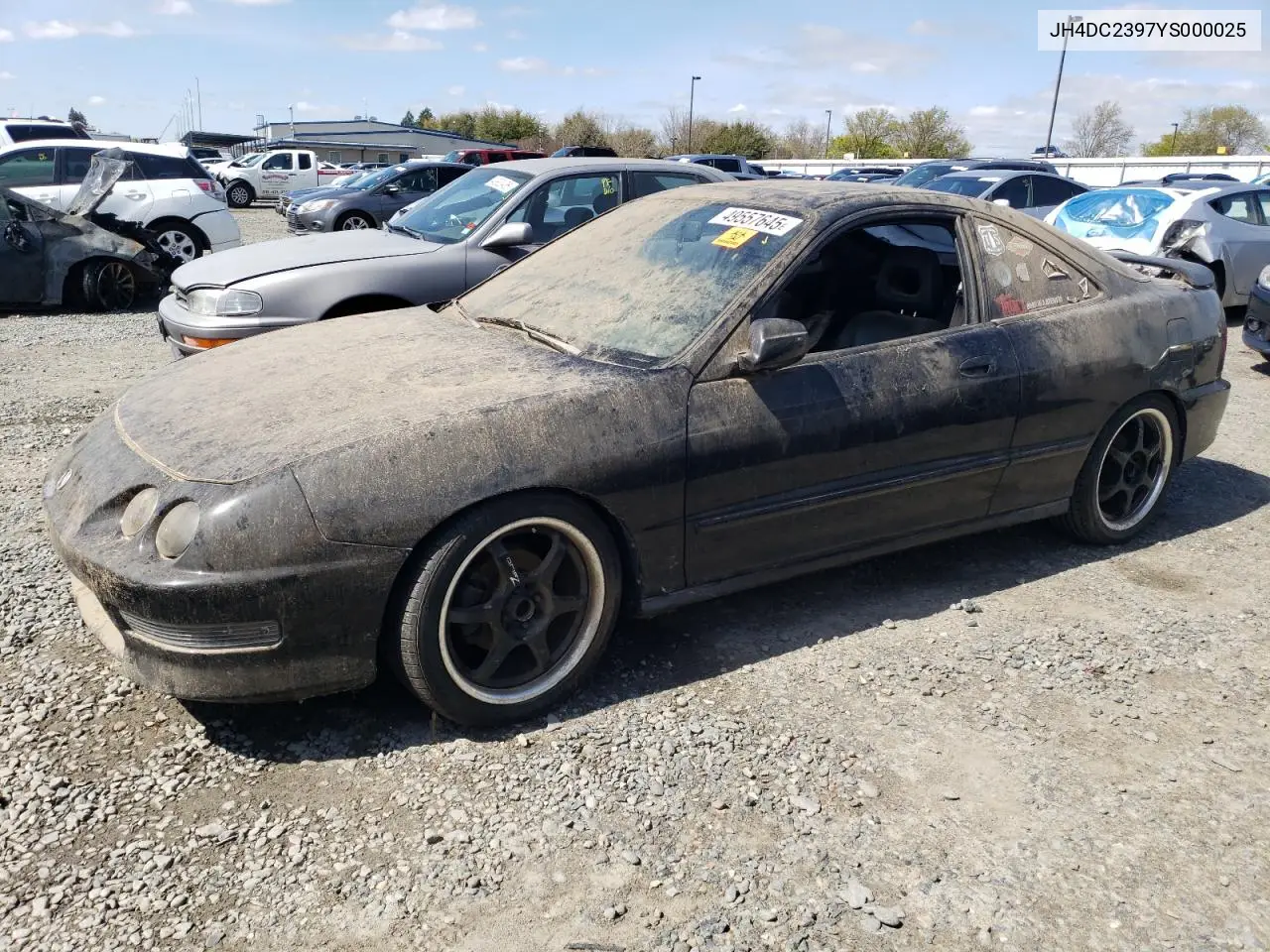 2000 Acura Integra Gsr VIN: JH4DC2397YS000025 Lot: 49557645