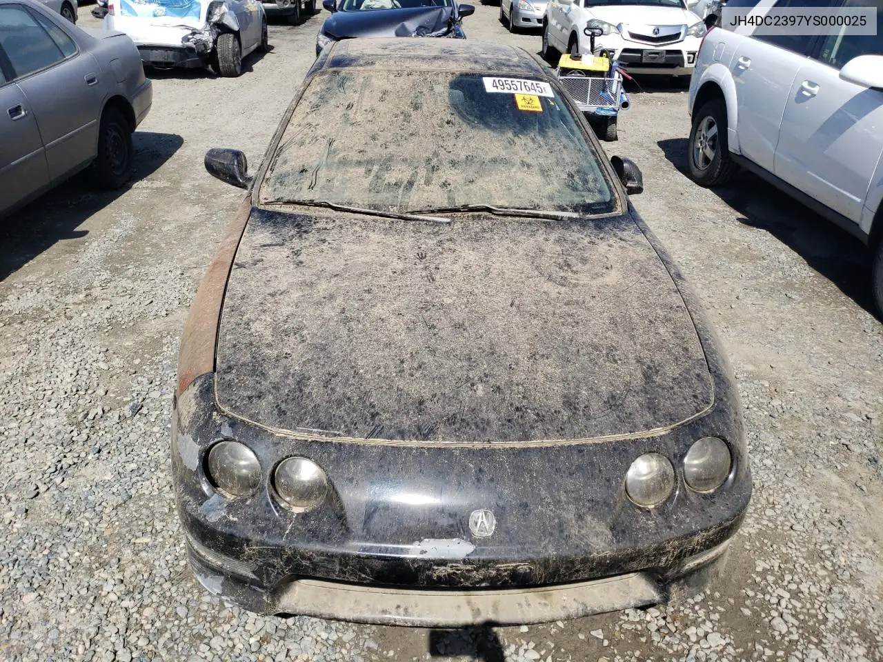 2000 Acura Integra Gsr VIN: JH4DC2397YS000025 Lot: 49557645