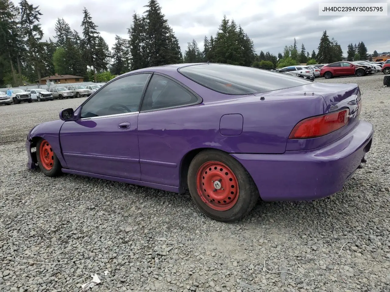 2000 Acura Integra Gsr VIN: JH4DC2394YS005795 Lot: 56994775