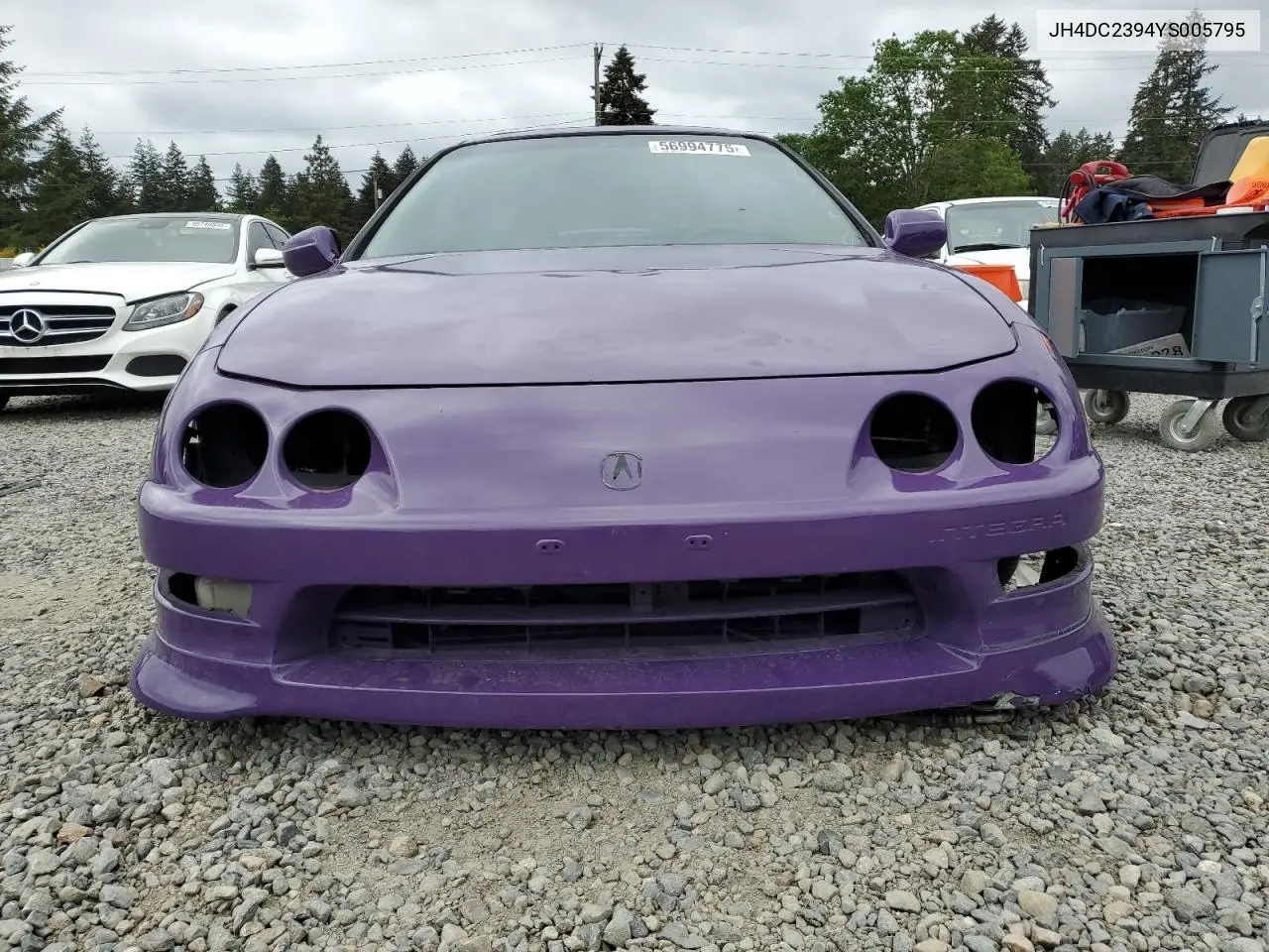 2000 Acura Integra Gsr VIN: JH4DC2394YS005795 Lot: 56994775