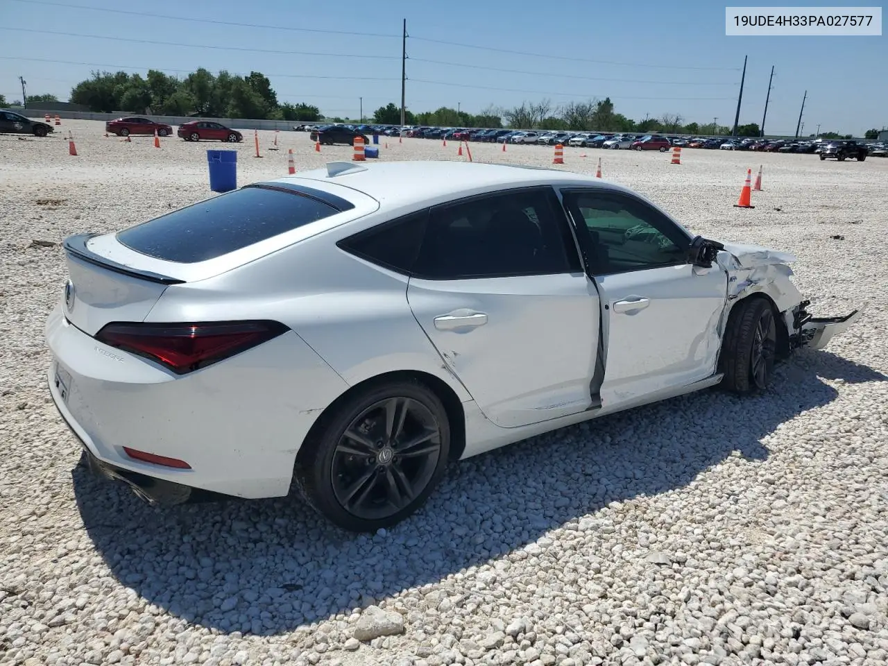 2023 Acura Integra A-Spec VIN: 19UDE4H33PA027577 Lot: 52200085
