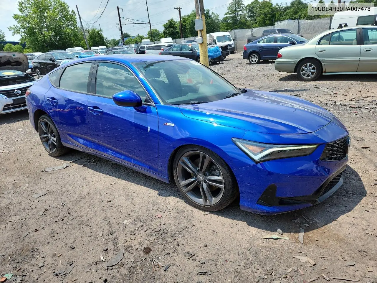 2023 Acura Integra A-Spec VIN: 19UDE4H30PA007478 Lot: 62150255