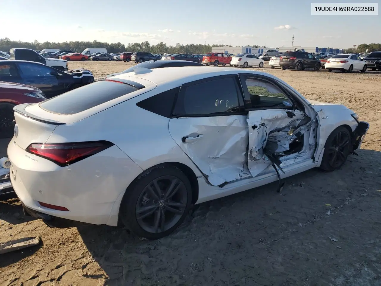 2024 Acura Integra A-Spec Tech VIN: 19UDE4H69RA022588 Lot: 46928425