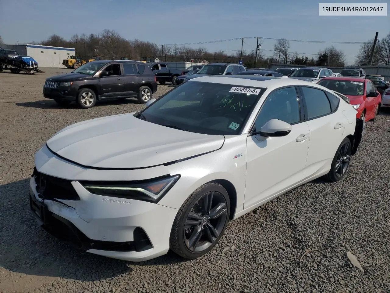 2024 Acura Integra A-Spec Tech VIN: 19UDE4H64RA012647 Lot: 48589755