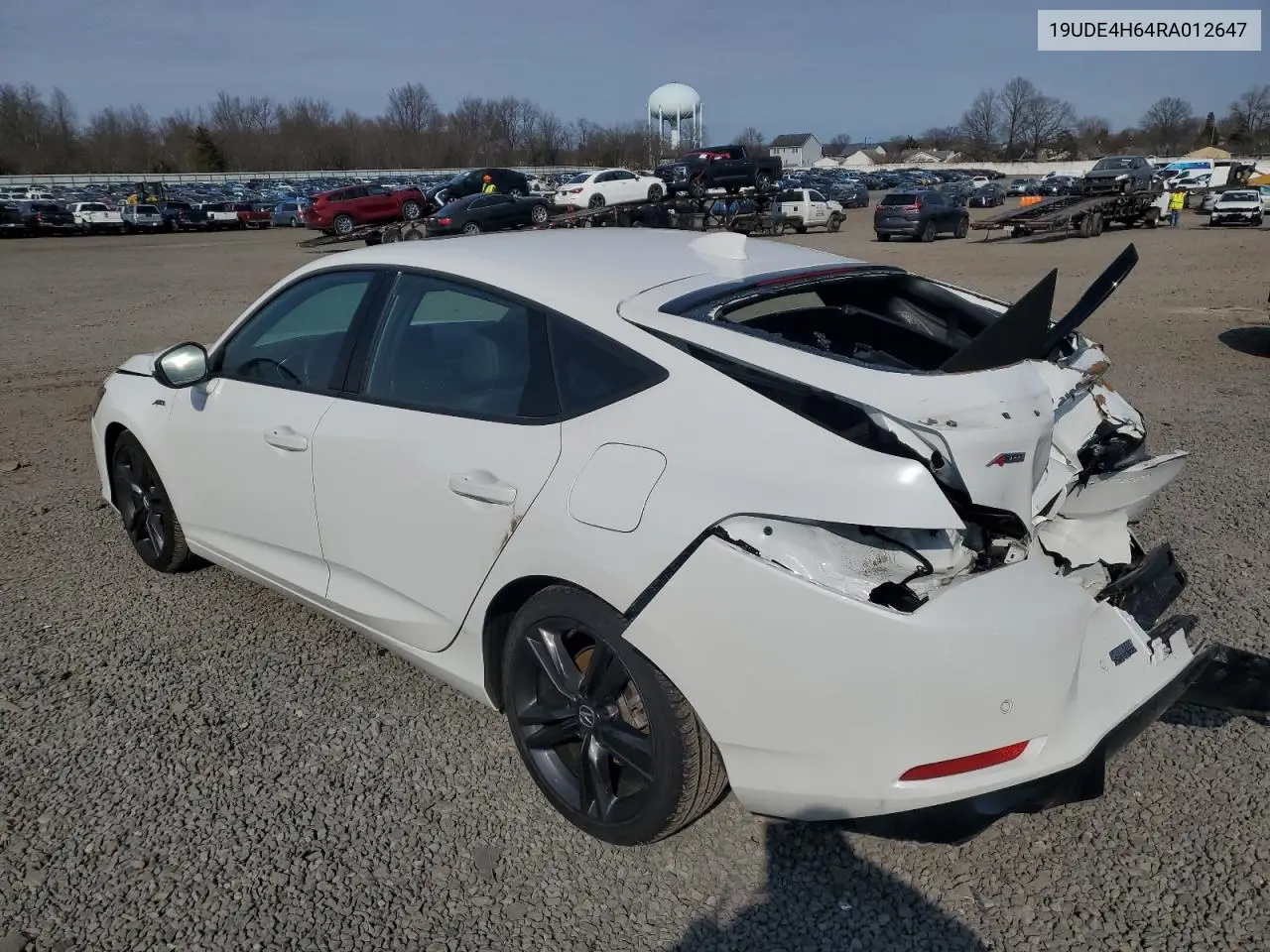 2024 Acura Integra A-Spec Tech VIN: 19UDE4H64RA012647 Lot: 48589755
