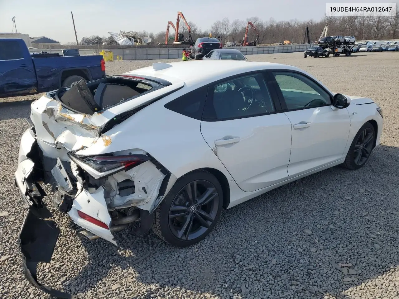 2024 Acura Integra A-Spec Tech VIN: 19UDE4H64RA012647 Lot: 48589755