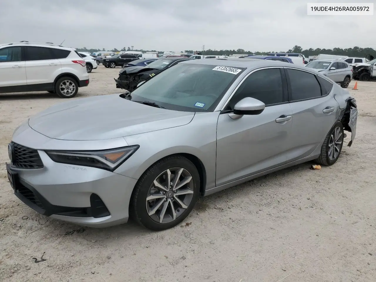 2024 Acura Integra VIN: 19UDE4H26RA005972 Lot: 51352665