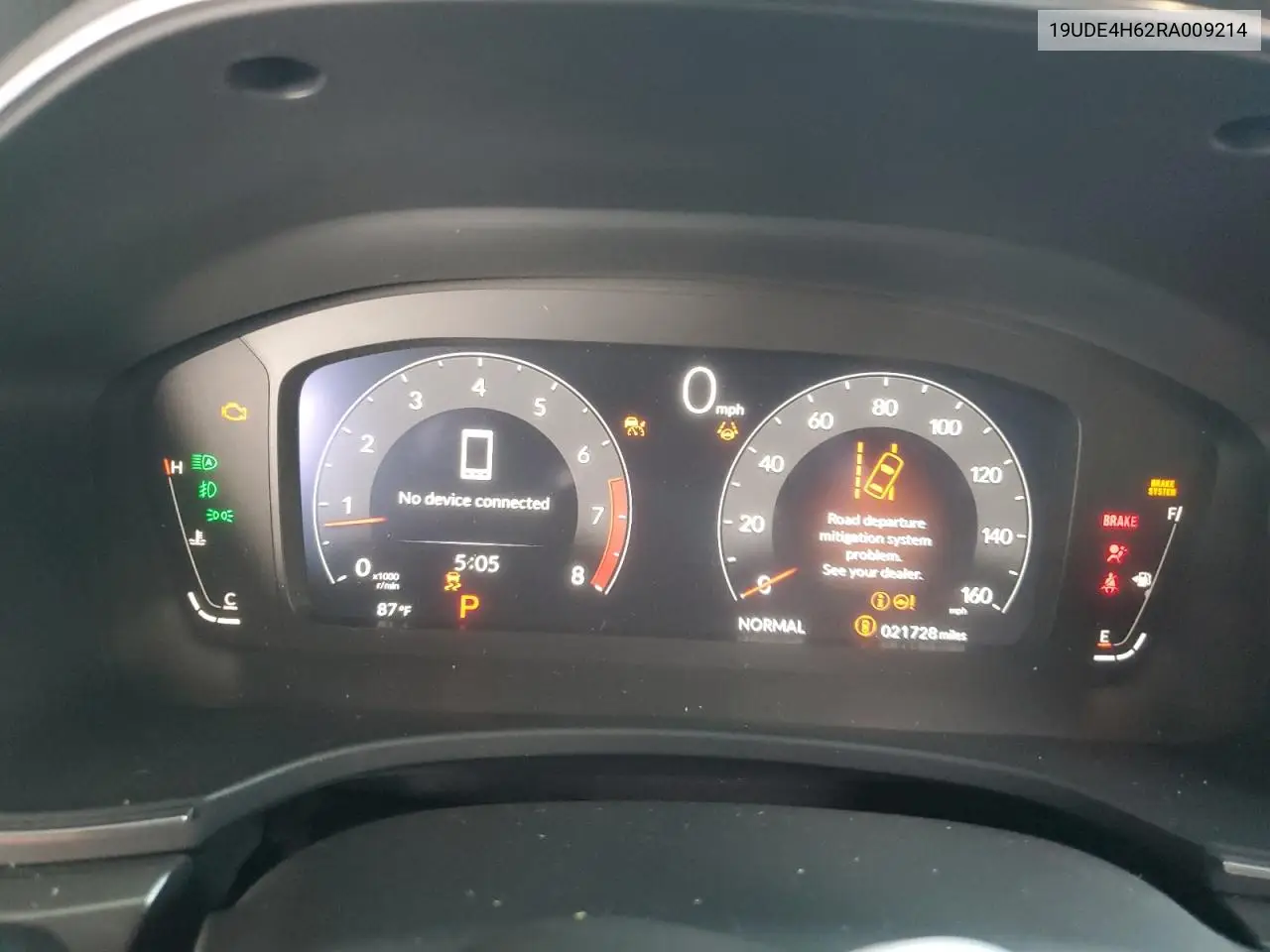 2024 Acura Integra A-Spec Tech VIN: 19UDE4H62RA009214 Lot: 52112185