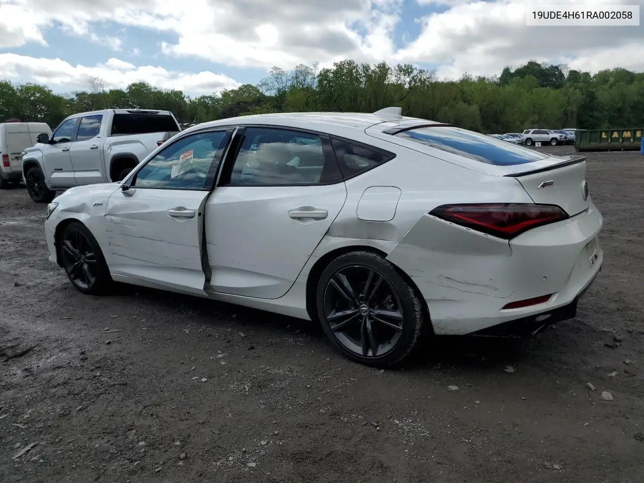 2024 Acura Integra A-Spec Tech VIN: 19UDE4H61RA002058 Lot: 55798595
