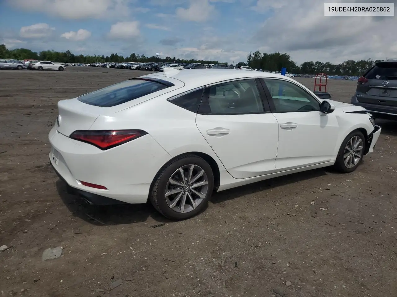 2024 Acura Integra VIN: 19UDE4H20RA025862 Lot: 56064495