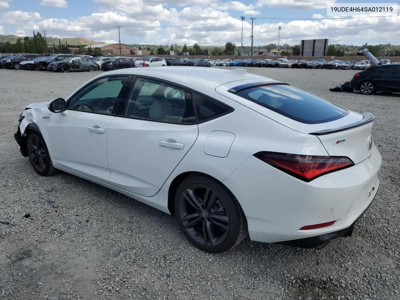 2025 Acura Integra A-Spec Tech VIN: 19UDE4H64SA012119 Lot: 56946635