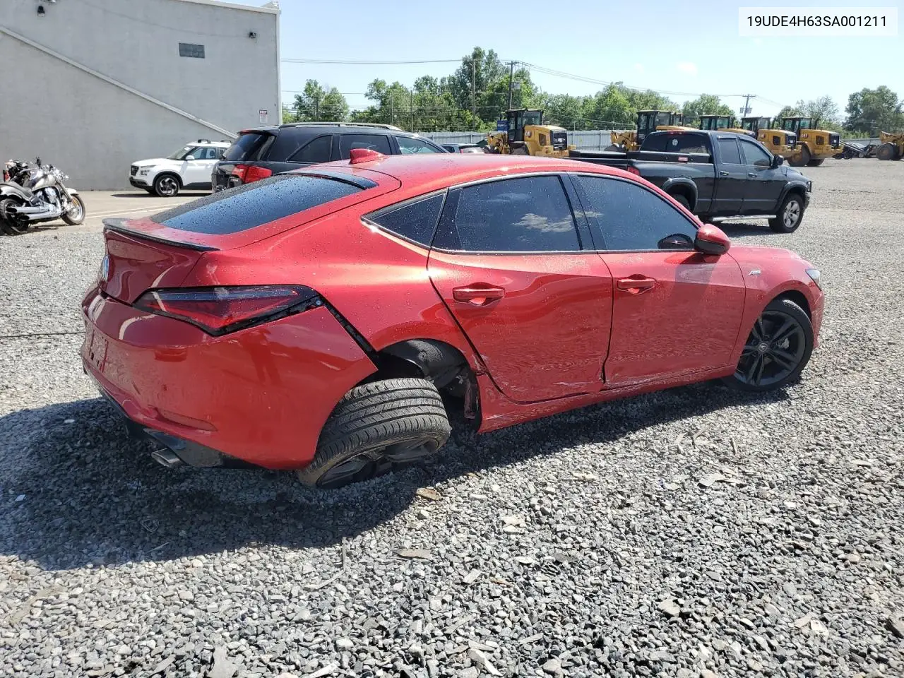 2025 Acura Integra A-Spec Tech VIN: 19UDE4H63SA001211 Lot: 62104645