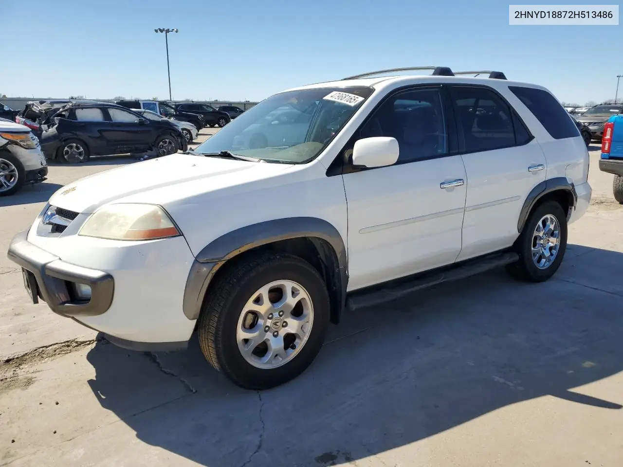 2002 Acura Mdx Touring VIN: 2HNYD18872H513486 Lot: 47968165
