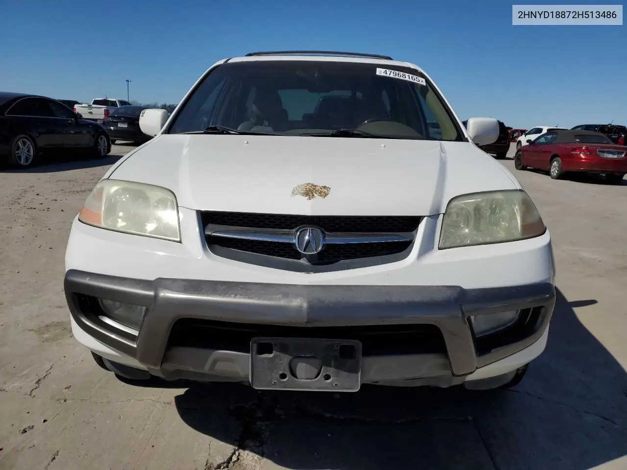 2002 Acura Mdx Touring VIN: 2HNYD18872H513486 Lot: 47968165