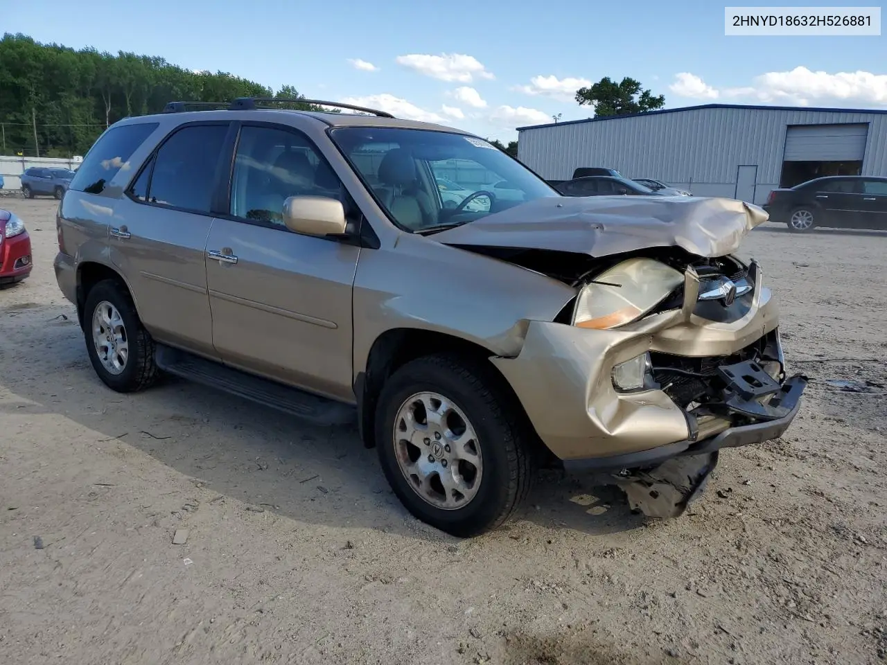 2002 Acura Mdx Touring VIN: 2HNYD18632H526881 Lot: 55507005