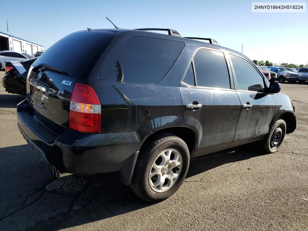 2002 Acura Mdx Touring VIN: 2HNYD18642H518224 Lot: 59372635