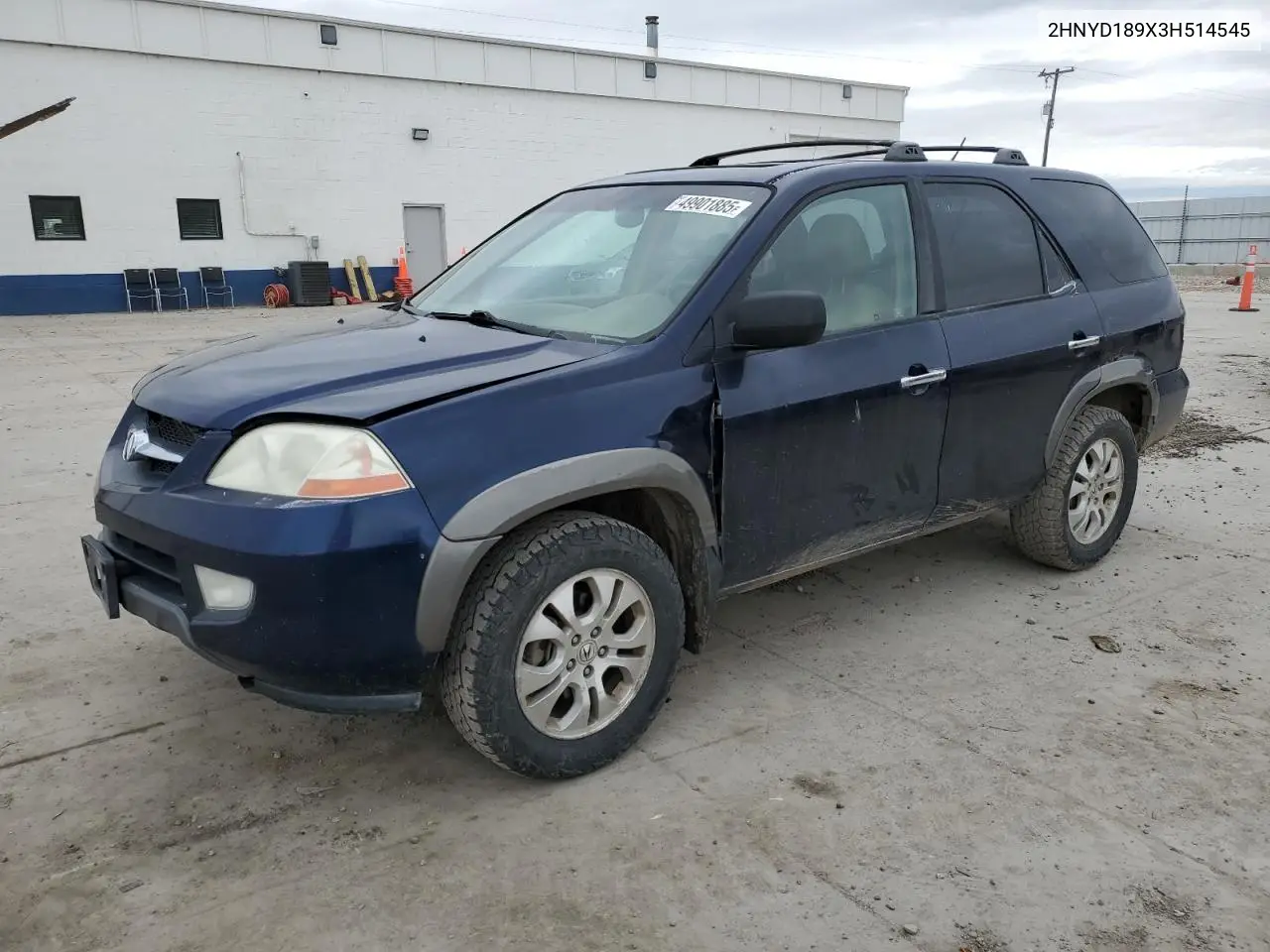 2003 Acura Mdx Touring VIN: 2HNYD189X3H514545 Lot: 49901885