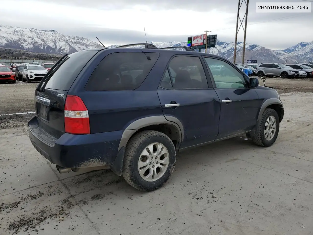 2003 Acura Mdx Touring VIN: 2HNYD189X3H514545 Lot: 49901885