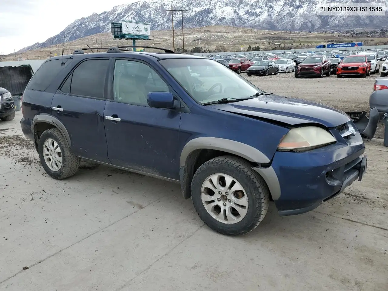 2003 Acura Mdx Touring VIN: 2HNYD189X3H514545 Lot: 49901885