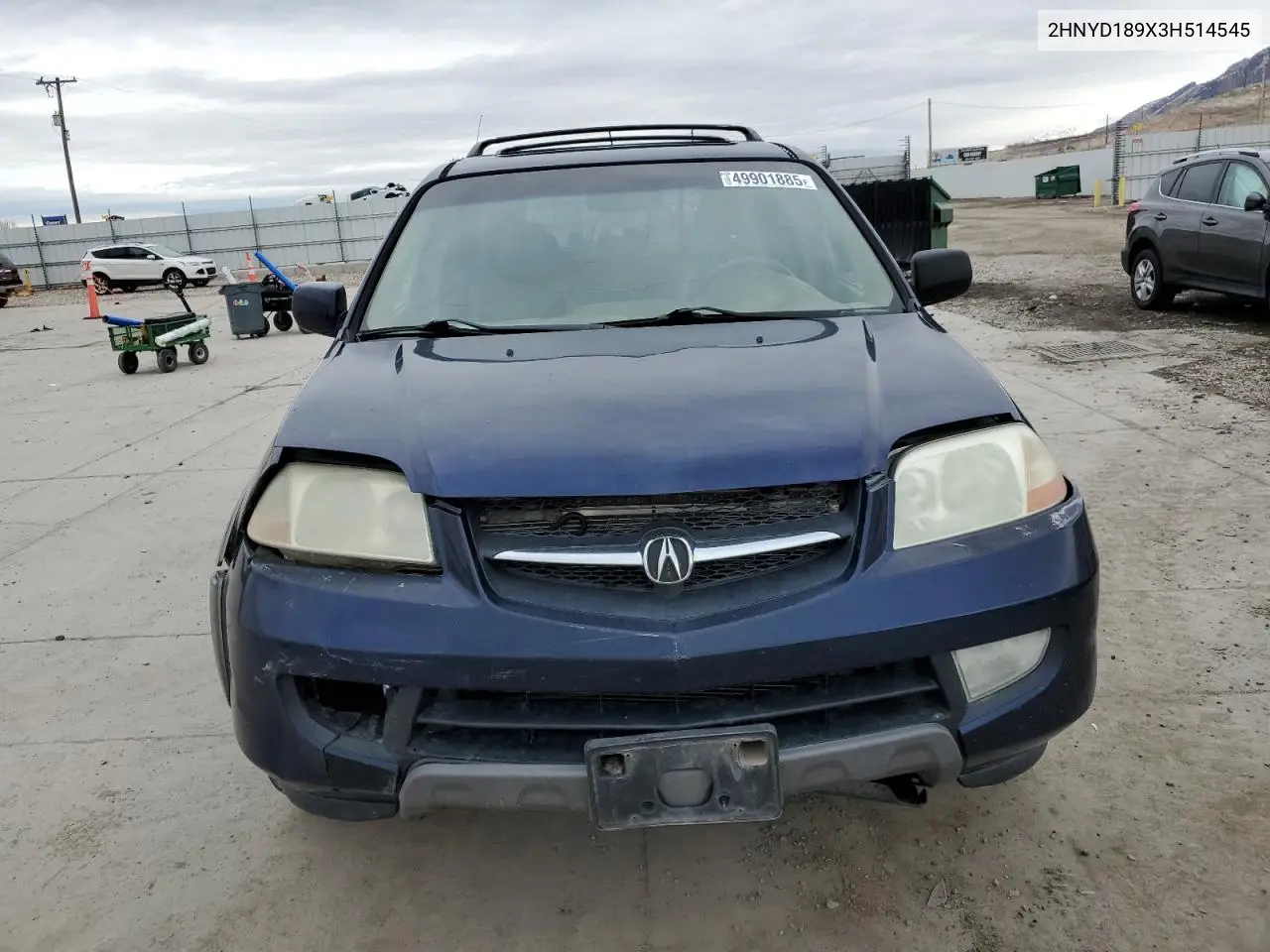 2003 Acura Mdx Touring VIN: 2HNYD189X3H514545 Lot: 49901885