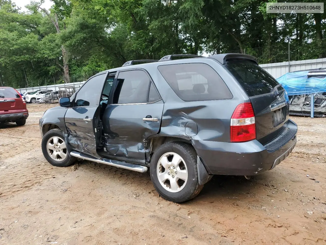 2003 Acura Mdx VIN: 2HNYD18273H510648 Lot: 60805255