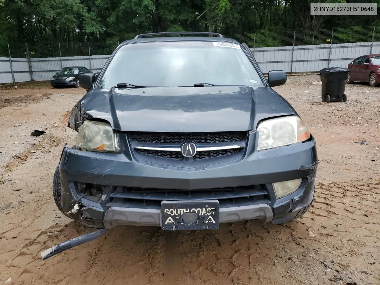 2003 Acura Mdx VIN: 2HNYD18273H510648 Lot: 60805255