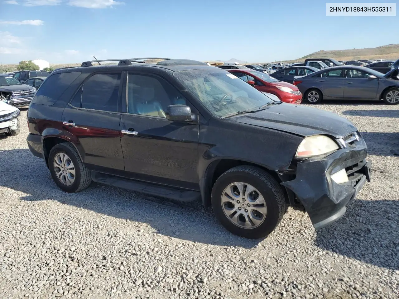 2003 Acura Mdx Touring VIN: 2HNYD18843H555311 Lot: 61645895