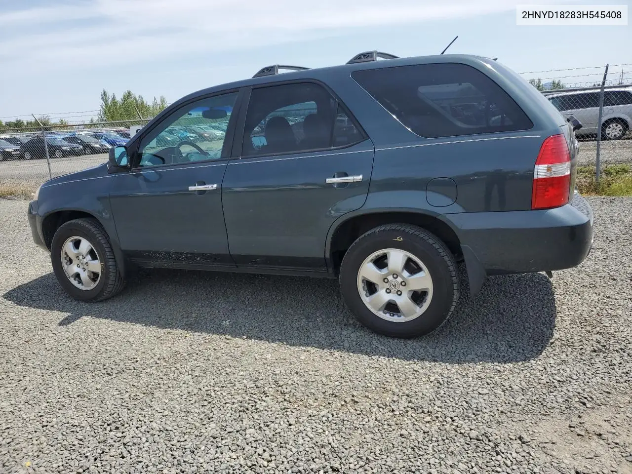 2003 Acura Mdx VIN: 2HNYD18283H545408 Lot: 62146235