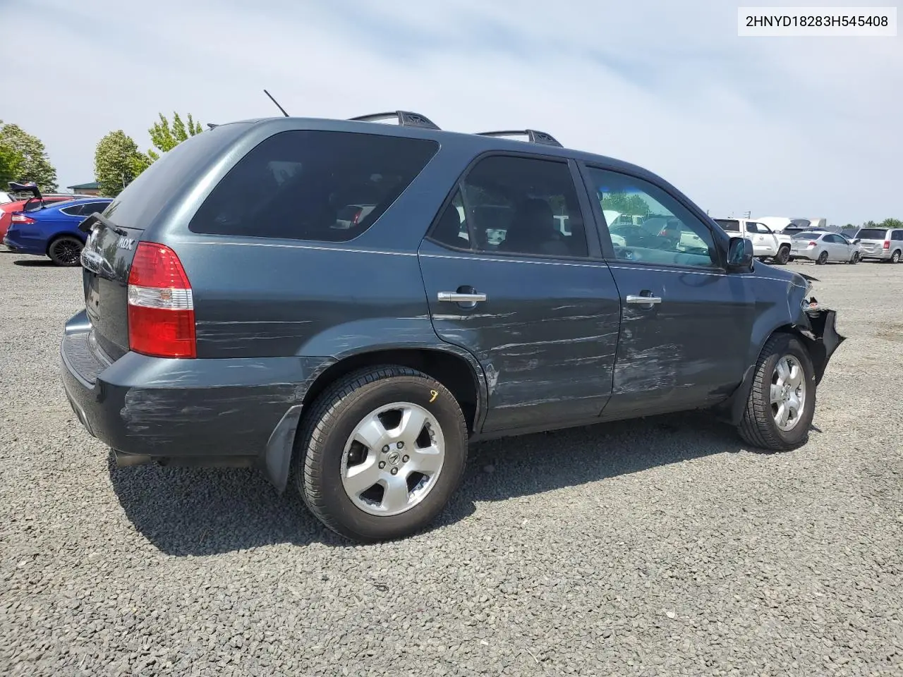 2003 Acura Mdx VIN: 2HNYD18283H545408 Lot: 62146235