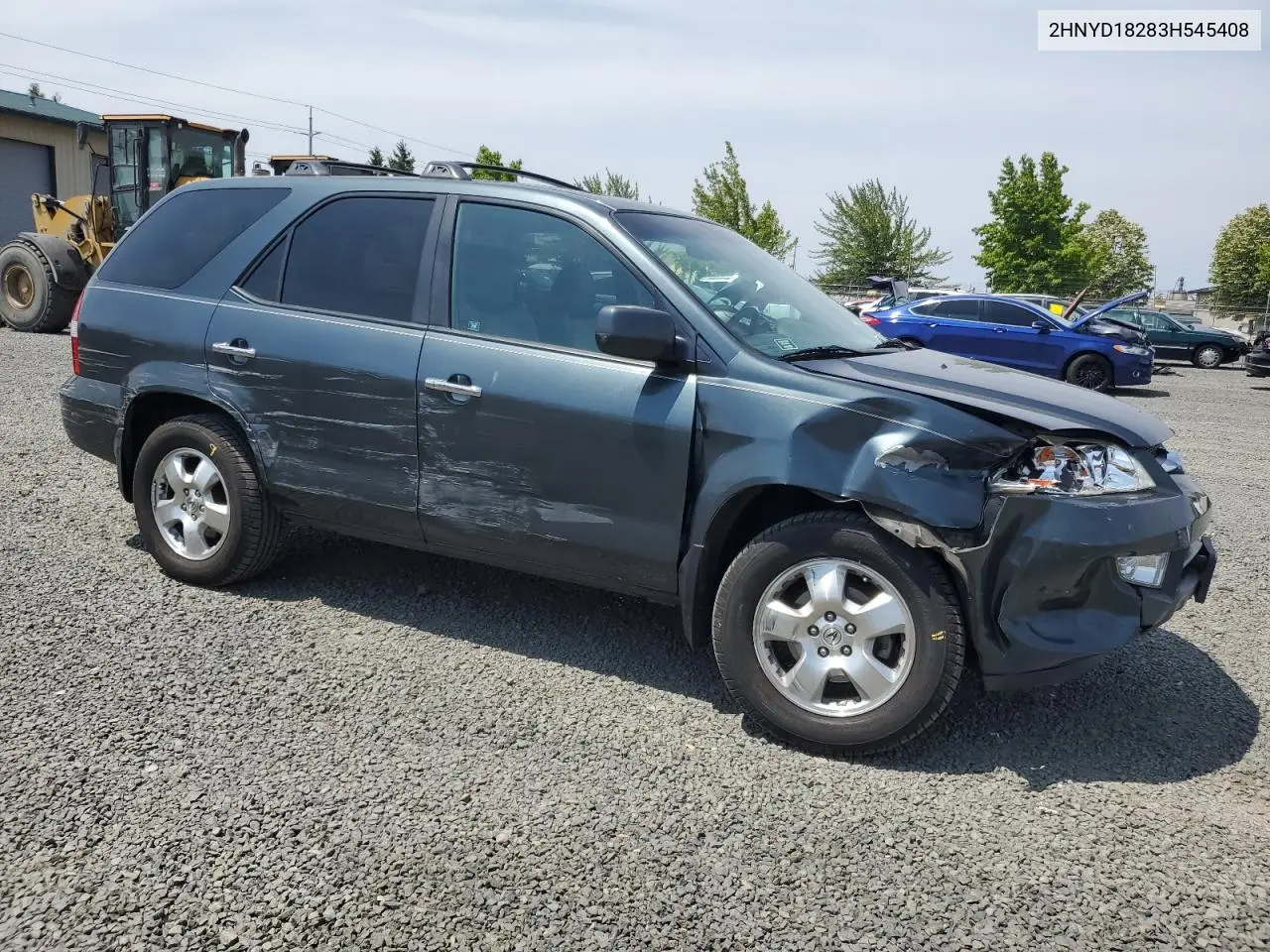 2003 Acura Mdx VIN: 2HNYD18283H545408 Lot: 62146235