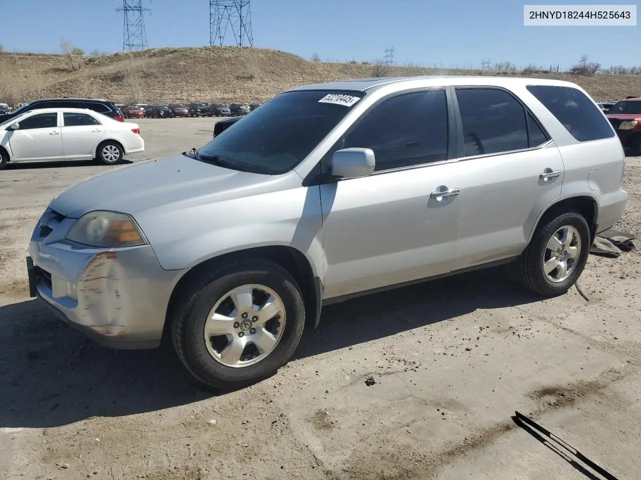 2004 Acura Mdx VIN: 2HNYD18244H525643 Lot: 52210445