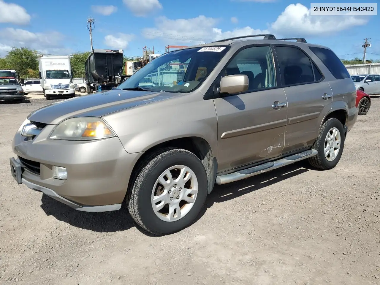 2004 Acura Mdx Touring VIN: 2HNYD18644H543420 Lot: 55700505