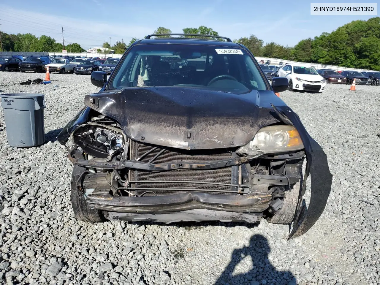 2004 Acura Mdx Touring VIN: 2HNYD18974H521390 Lot: 55932255