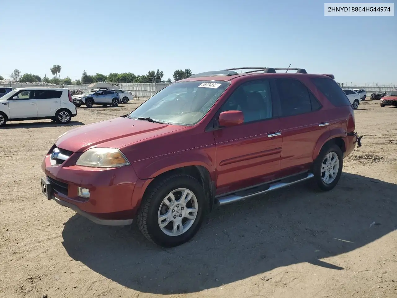 2004 Acura Mdx Touring VIN: 2HNYD18864H544974 Lot: 56404895