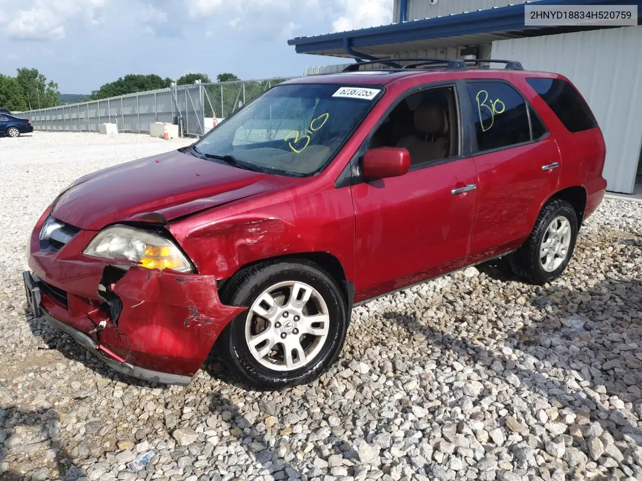 2004 Acura Mdx Touring VIN: 2HNYD18834H520759 Lot: 62387255