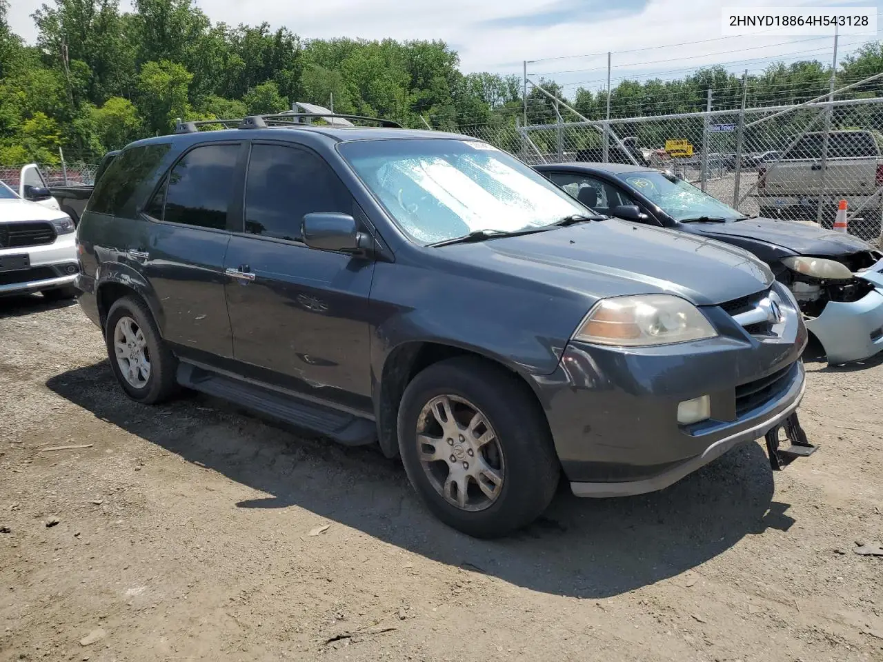 2004 Acura Mdx Touring VIN: 2HNYD18864H543128 Lot: 62669455