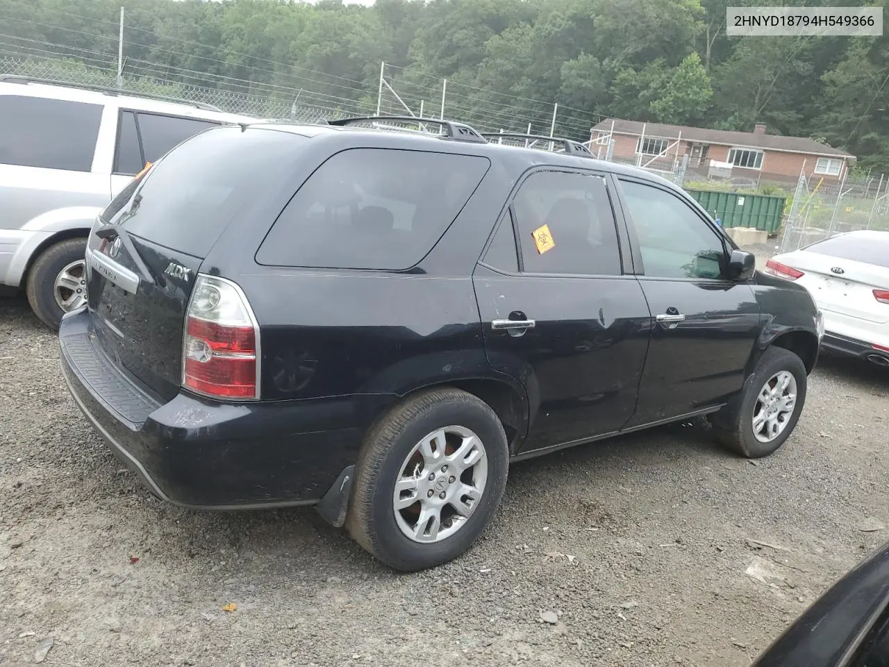 2004 Acura Mdx Touring VIN: 2HNYD18794H549366 Lot: 62681035