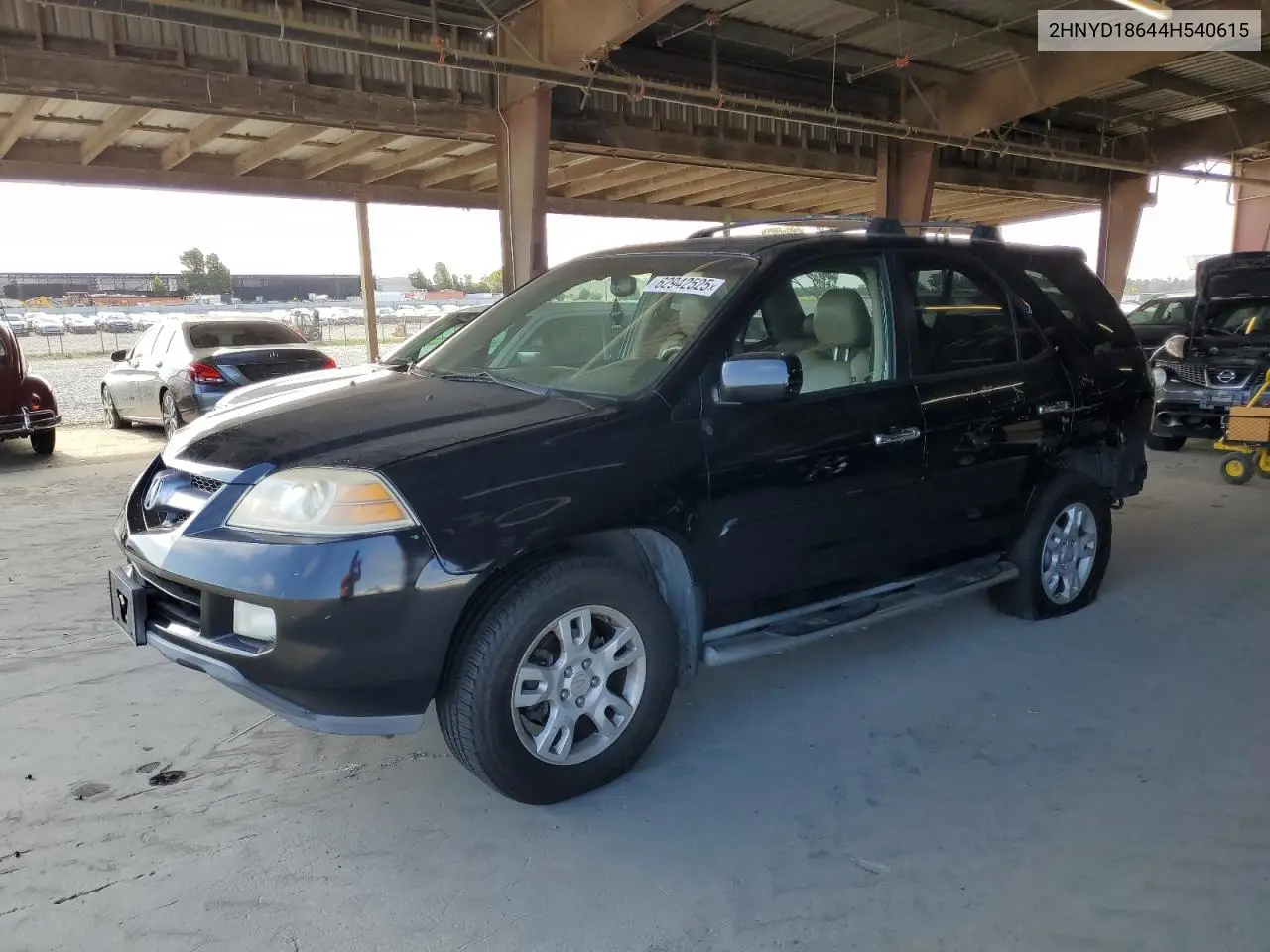 2004 Acura Mdx Touring VIN: 2HNYD18644H540615 Lot: 62942525