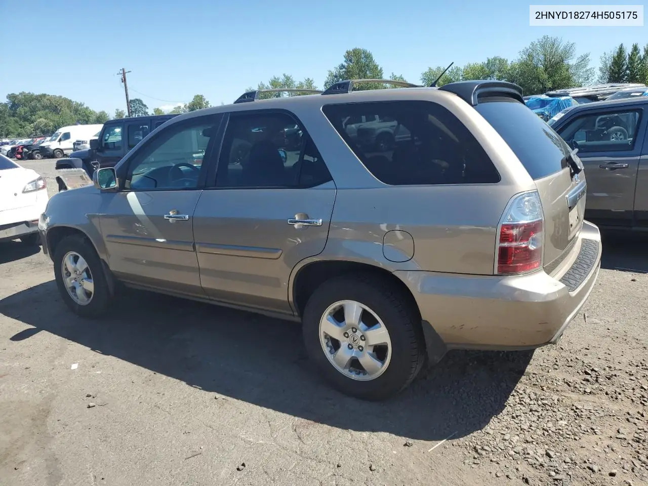 2004 Acura Mdx VIN: 2HNYD18274H505175 Lot: 62954765
