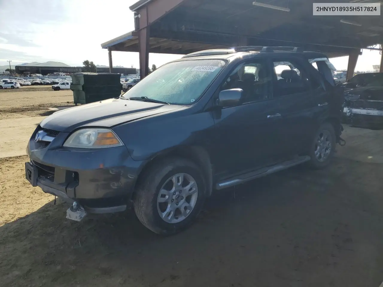 2005 Acura Mdx Touring VIN: 2HNYD18935H517824 Lot: 46349395
