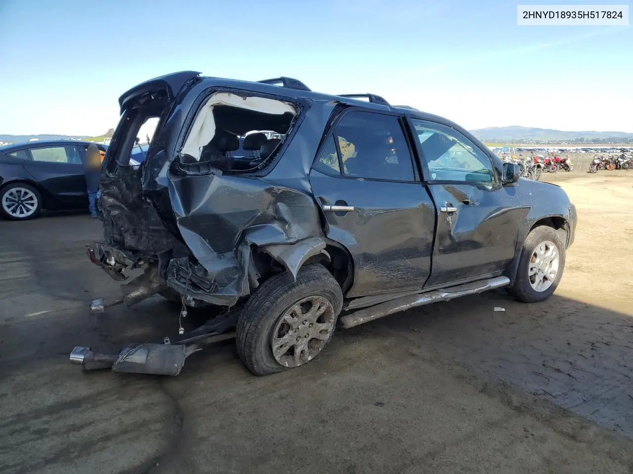 2005 Acura Mdx Touring VIN: 2HNYD18935H517824 Lot: 46349395