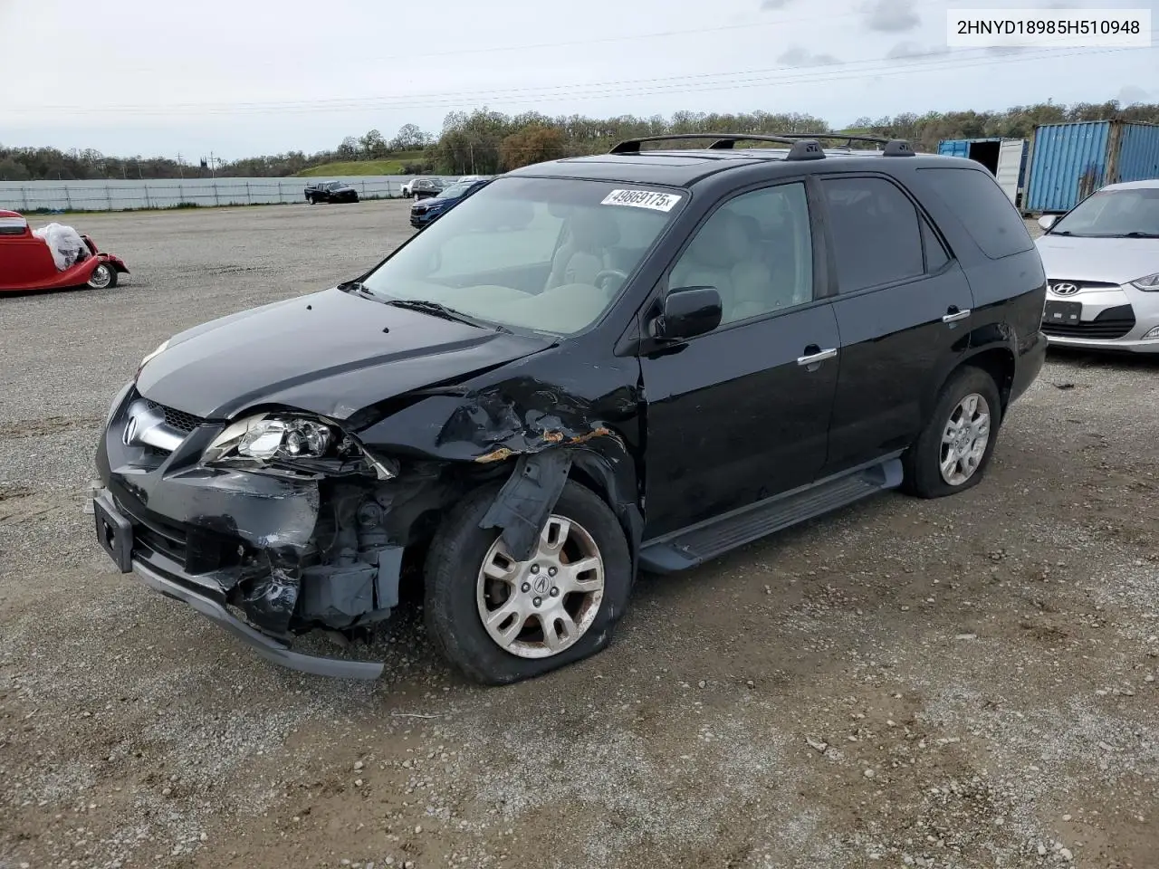 2005 Acura Mdx Touring VIN: 2HNYD18985H510948 Lot: 49869175
