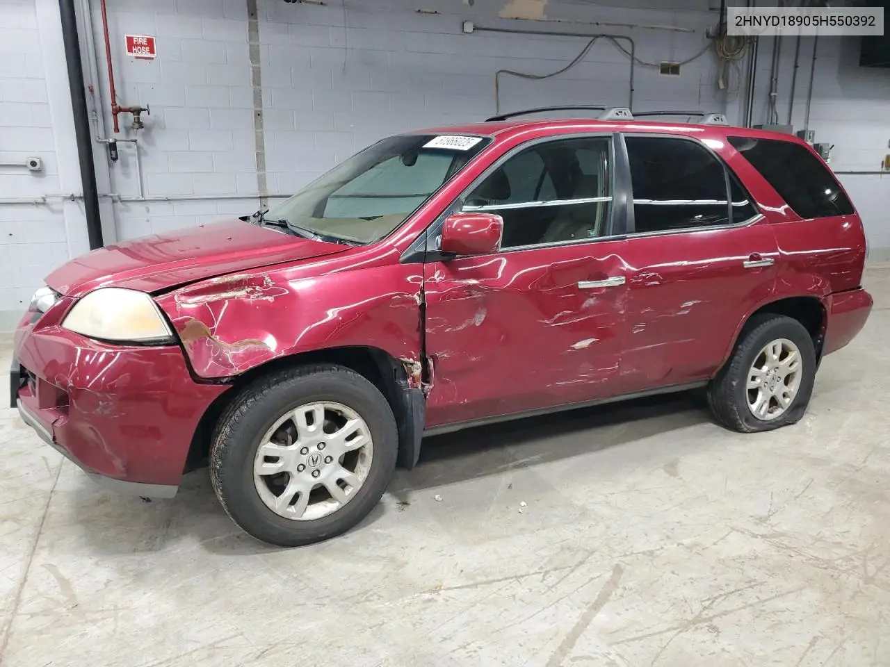 2005 Acura Mdx Touring VIN: 2HNYD18905H550392 Lot: 51966025