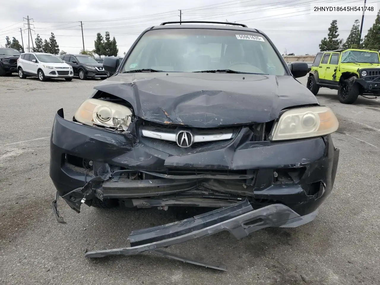 2005 Acura Mdx Touring VIN: 2HNYD18645H541748 Lot: 55961635