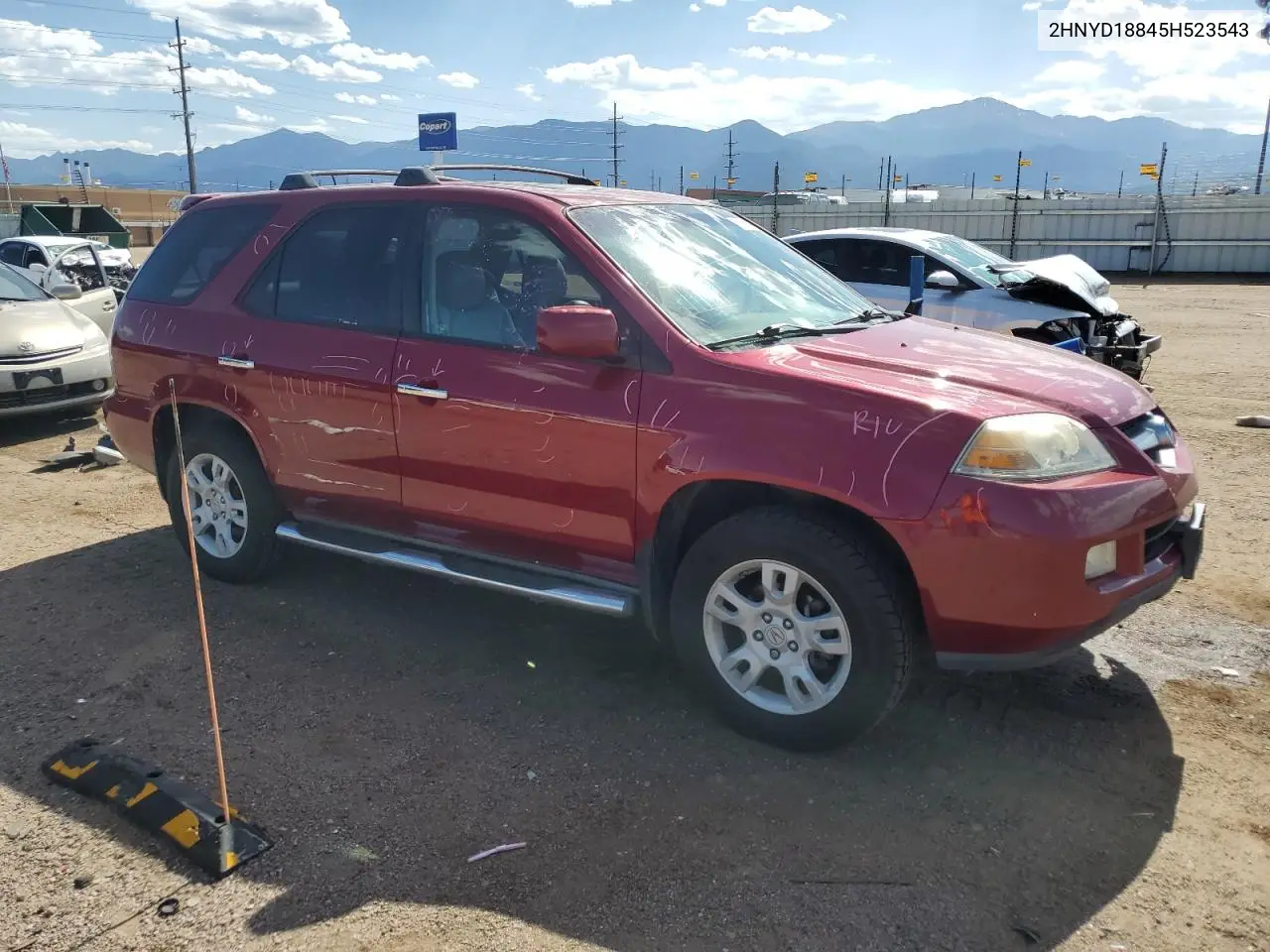 2005 Acura Mdx Touring VIN: 2HNYD18845H523543 Lot: 61679365